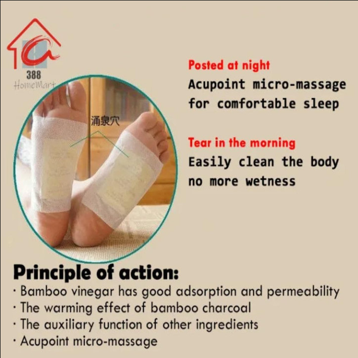 Detox Foot Patches (Pack of 20) | Restore Balance & Wellness